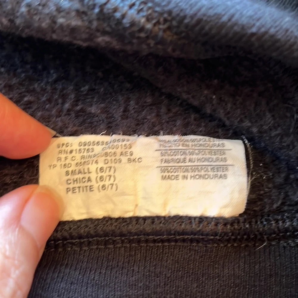 Hanes Kids Sweatshirt Black sz S(6/7)